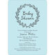 Blue and Grey Baby Shower Wreath Invitations Image 5 of 6